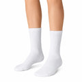 Calze sportive 43-46 in tessuto a maglia bianco a coste