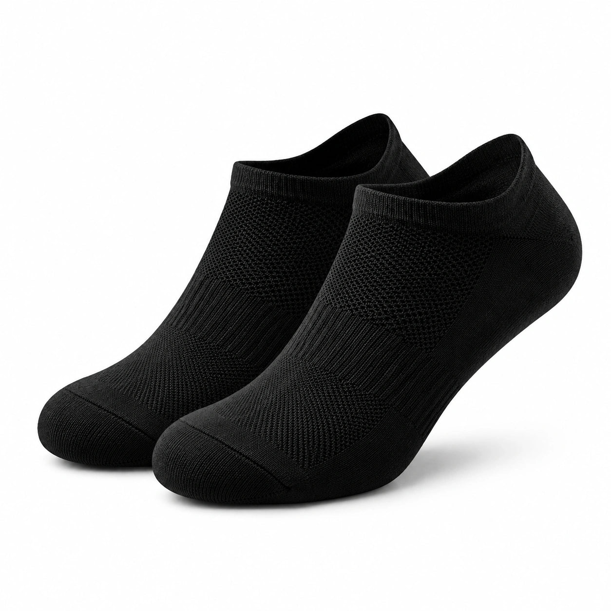 Calzini alla caviglia 39-42 neri in maglia traspirante per uso quotidiano