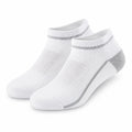 Calzini alla caviglia 43-46 in maglia bianco/grigio per sport e uso quotidiano