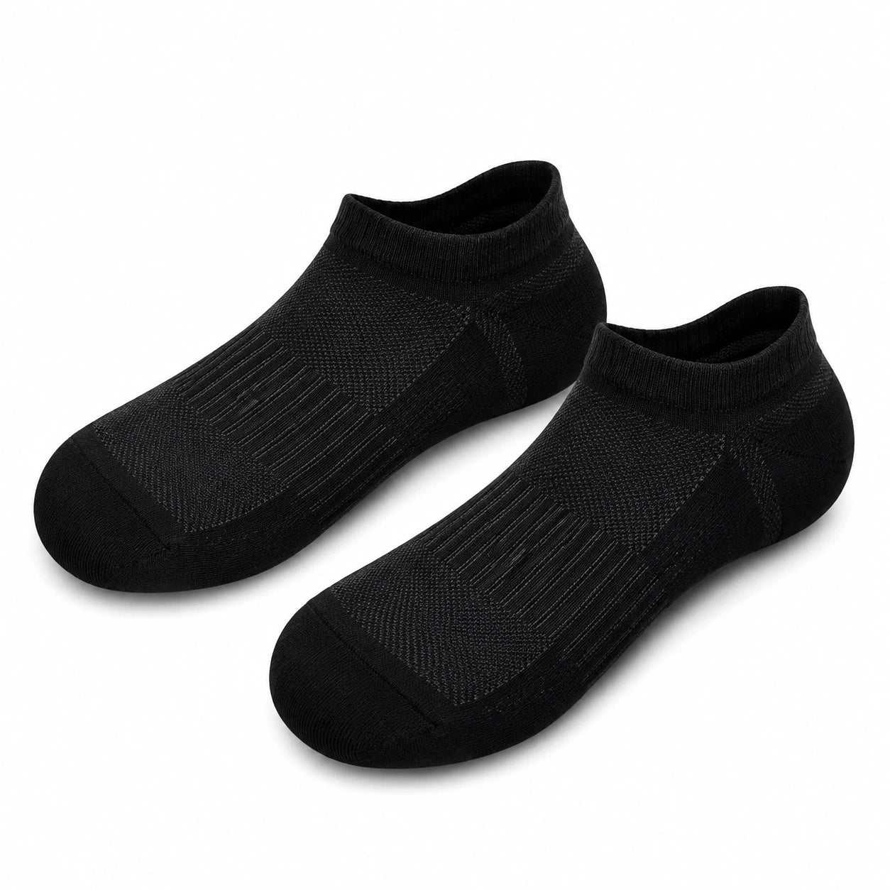 Calzini alla caviglia 35-38 in maglia neri - elasticizzati e traspiranti