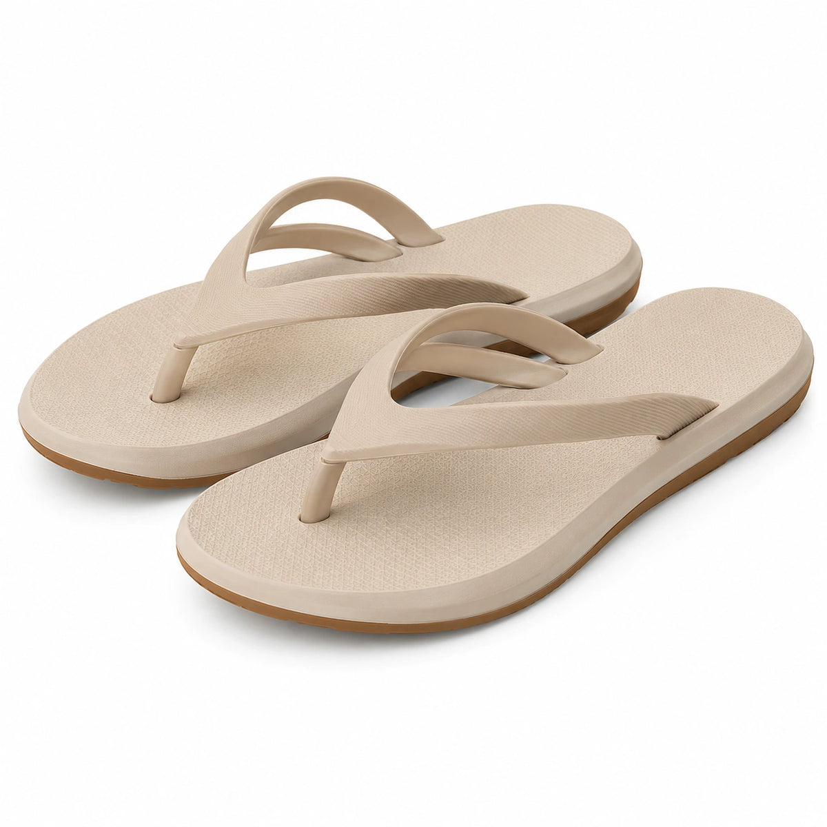 Infradito 38/39 in materiale sintetico beige - suola antiscivolo per uso estivo