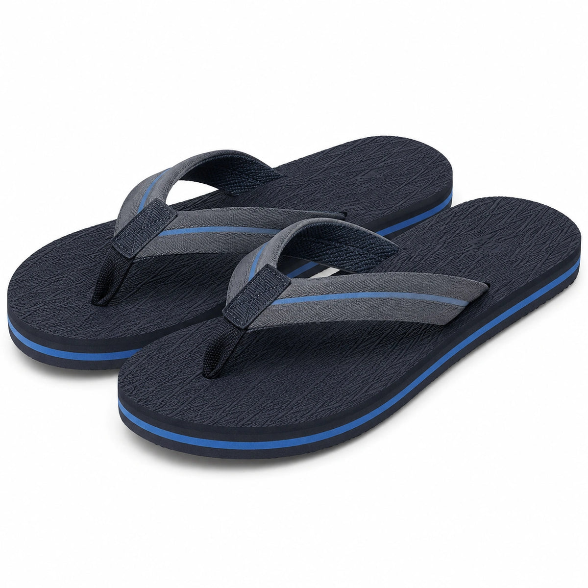 Infradito 40/41 blu navy e grigio con suola sintetica per uso estivo